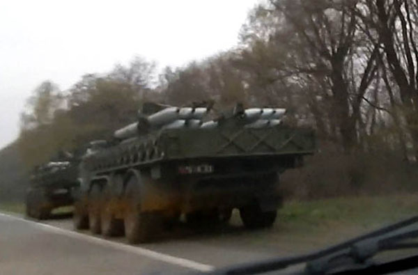 На трассе Чернигов – Киев замечено скопление военной техники