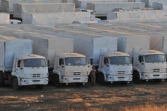 В седьмом российском «гумкомвое» были исключительно боеприпасы