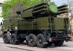 В Шахтерске замечены несколько новейших российских зенитно-ракетных комплексов