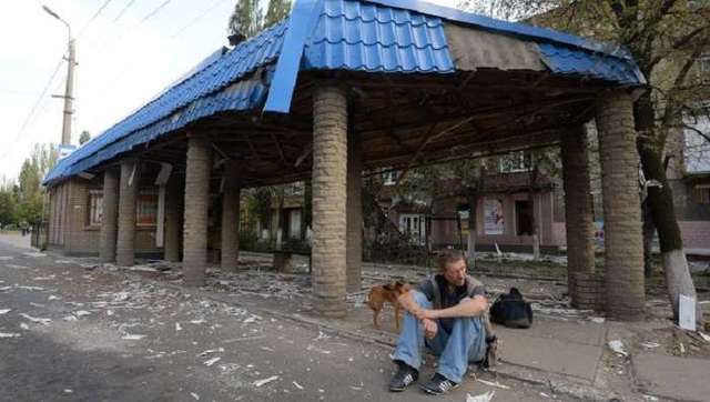 Шокирующие кадры обстрелянной вчера Горловки (ВИДЕО) 18+