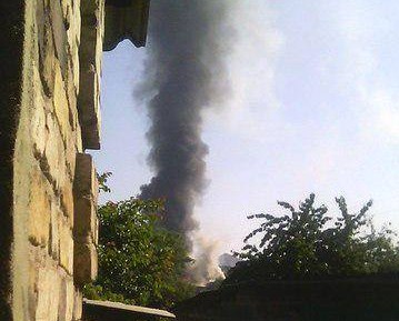 В Донецке горит элитный конный клуб