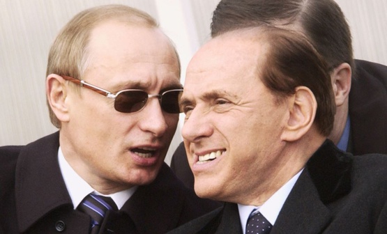 Путин и Берлускони отдохнули на Алтае