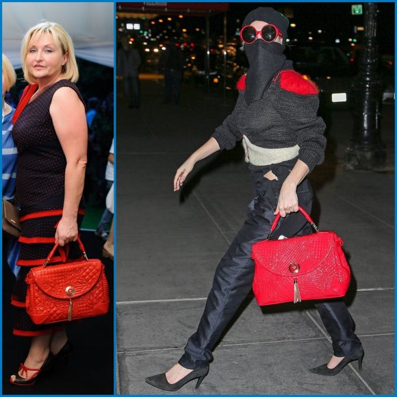 Ирина Луценко и Леди Гага носят одинаковые сумки