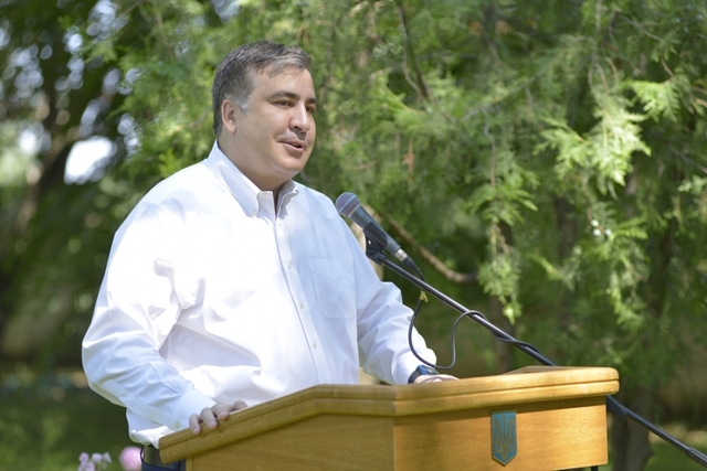 Саакашвили отказался отвечать журналисту «1+1»