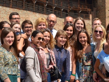 Як Яценюк відвідував Луцький замок