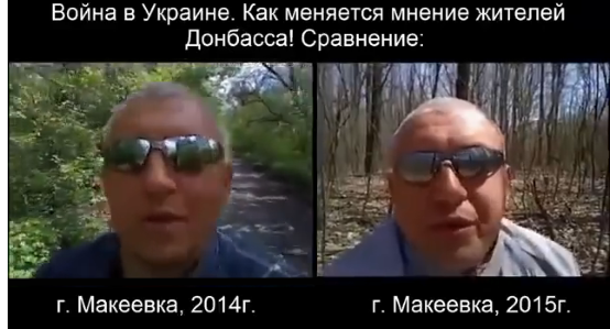 Сети «рвёт» видео с жителем Макеевки, кардинально «сменившем пластинку» за год войны