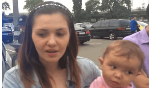 Киевская полиция задержала пьяного СБУшника, чуть не сбившего женщину с младенцем