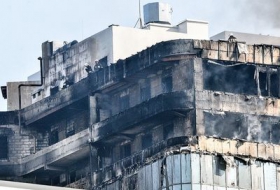 Пожар в Одессе: Саакашвили сделал фото с героем-спасателем