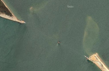 Как идет строительство моста через Керченский пролив: кадры со спутника