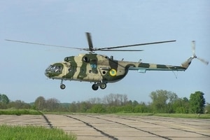 В МВД показали полет вертолета-"невидимки" над зоной АТО: видеофакт