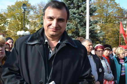 В Киеве избили известного луганского сепаратиста