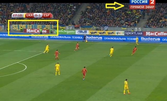 Симферопольские ультрас показали в прямом эфире всей России чей Крым на самом деле