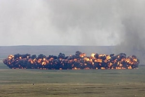 В Сети опубликовали видео, на котором Сирию выжигают "Солнцепеком" и "ГРАДами"