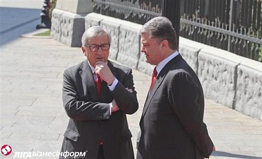 Юнкер призвал Порошенко принять законы по безвизовому режиму с ЕС