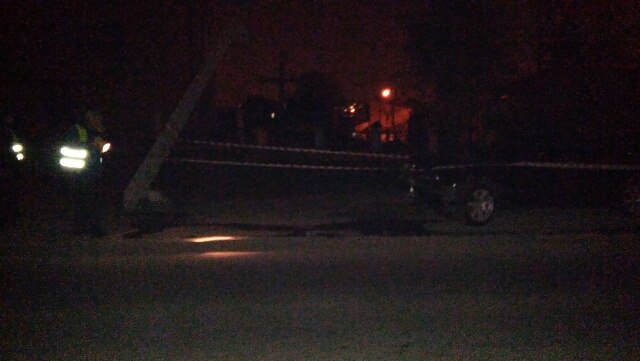 У Львові BMW зніс стовп