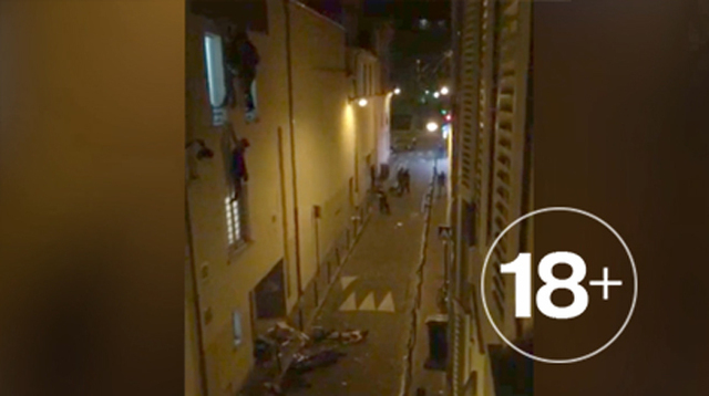 Французский репортер снял, как раненые парижане убегали от террористов