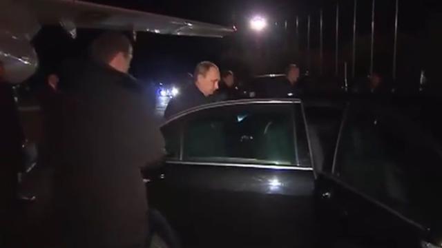 Путин прибыл в оккупированный Крым