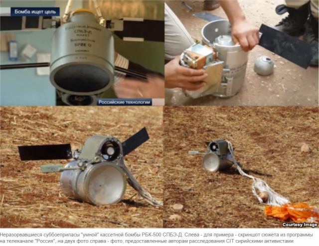 Активисты подтвердили «кассетный обман» Минобороны РФ в Сирии