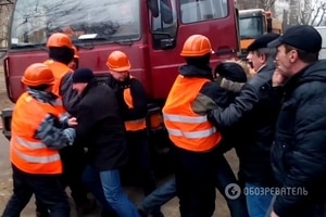 В Киеве охрана застройщика жестко разобралась с протестующими: опубликованы фото