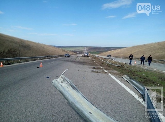 На трассе Киев-Одесса в машине заживо сгорели два человека