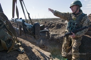 Террористы обстреляли бойцов АТО в Широкино из 82-мм минометов