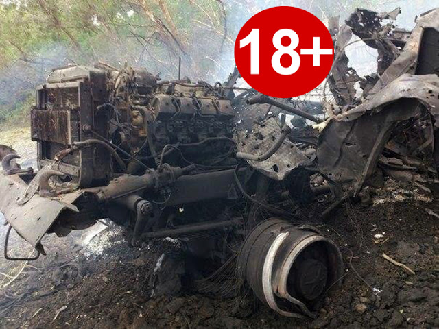 Видео-доказательства разбитой колонны реальных российских военных в Донбассе (ВИДЕО)