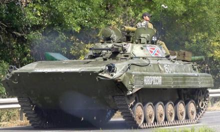 Вражеский гарнизон Докучаевска усиливают бронетехникой и артиллерией