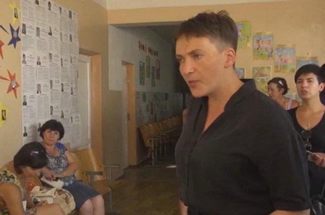 Савченко устроила скандал в Донбассе