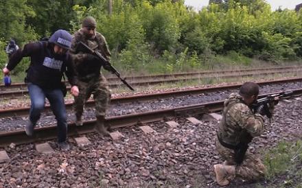 Под Дебальцево оккупанты изобразили для своих пропагандистов «украинский обстрел»