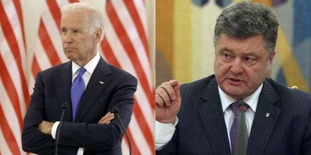 Порошенко обсудил в телефонном режиме с Байденом ситуацию в Крыму
