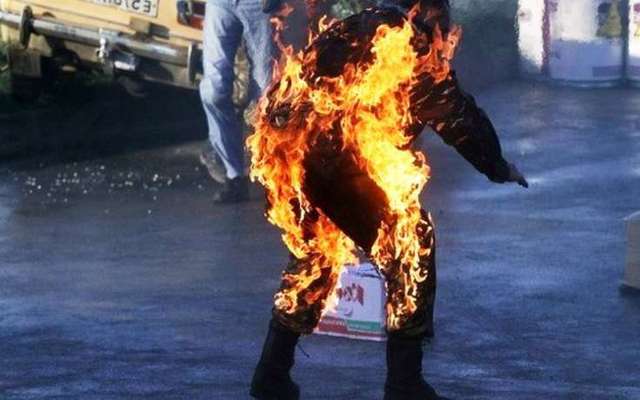 Пенсионер сжёг себя в Ялте. ВИДЕО