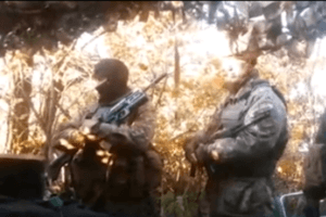 В штабе АТО показали, как заставили "донецких орков" слушать гимн Украины