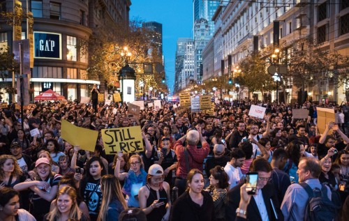 Как в США проходили протесты против Трампа