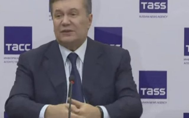 Сбежавший Янукович сообщил, чем занимается в России