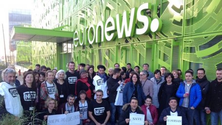 Журналісти Euronews розпочали 24-годинний страйк
