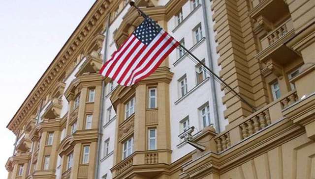 Посольство США в Москве затопило