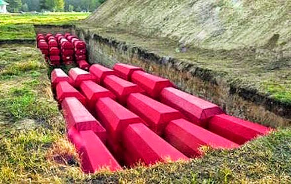 Россия перестала забирать из Донбасса трупы своих бандитов