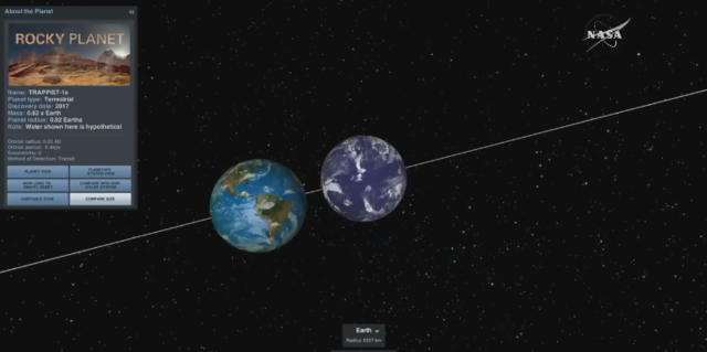 NASA обнаружило три пригодные для жизни планеты