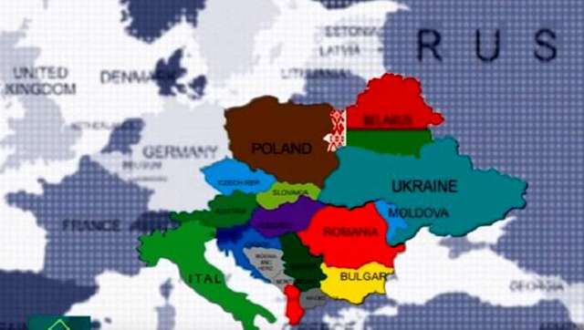 Канал в Белоруссии показал карту Украины без Крыма