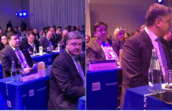 Саакашвілі потролив Порошенка на Мальті