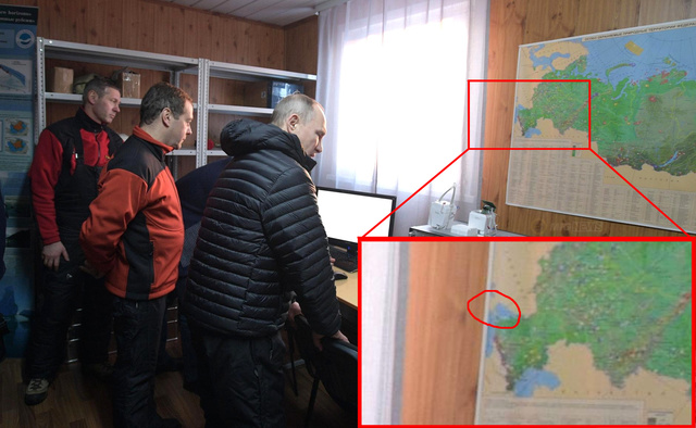 Путин с Медведевым случайно сфотографировались на фоне украинского Крыма