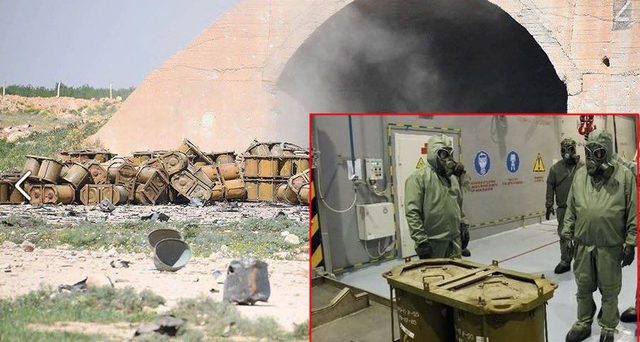 На авиабазе в Сирии были контейнеры для химоружия и российская военщина — волонтеры