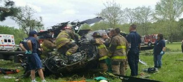 В США потерпел крушение военный вертолет