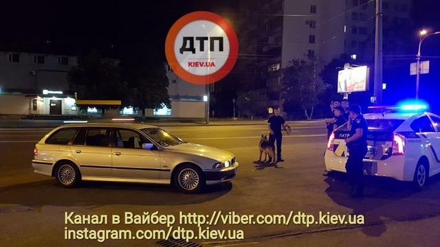 Масштабное ДТП с патрульными и авто на европейской регистрации в Киеве