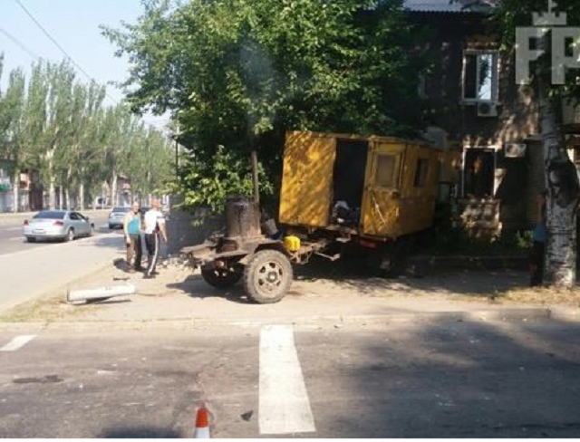 В Запорожье патрульные попали в ДТП
