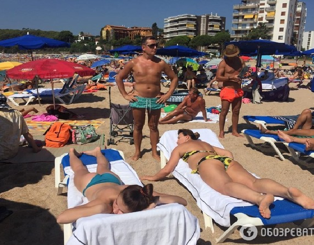 Главный радикал Ляшко засветился на пляже Испании
