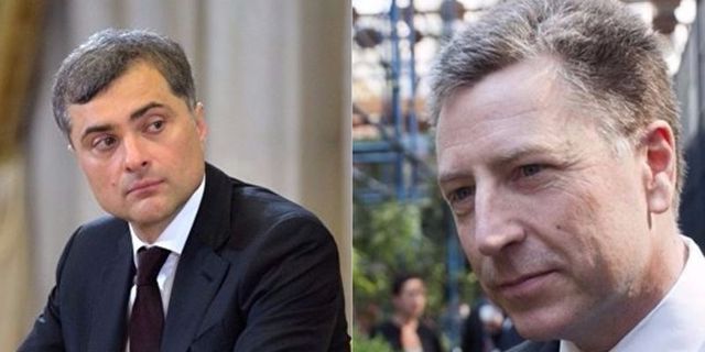 Стало известно о чем говорил Сурков и Волкер на встрече по Украине