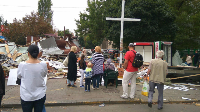 У Кличко рассказали, зачем снесли все МАФы на Политехе