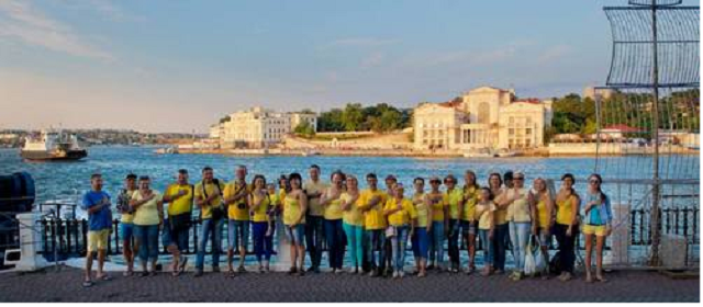 Патріоти з Севастополя привітали Україну з Днем Державного Прапора і Днем Незалежності