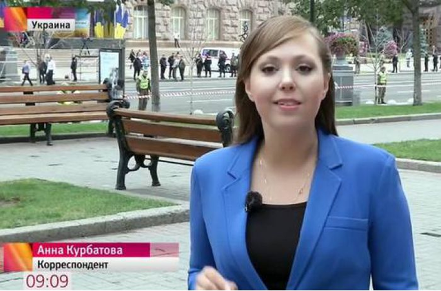 ПутинСМИ сняли пропагандистский сюжет в центре Киева